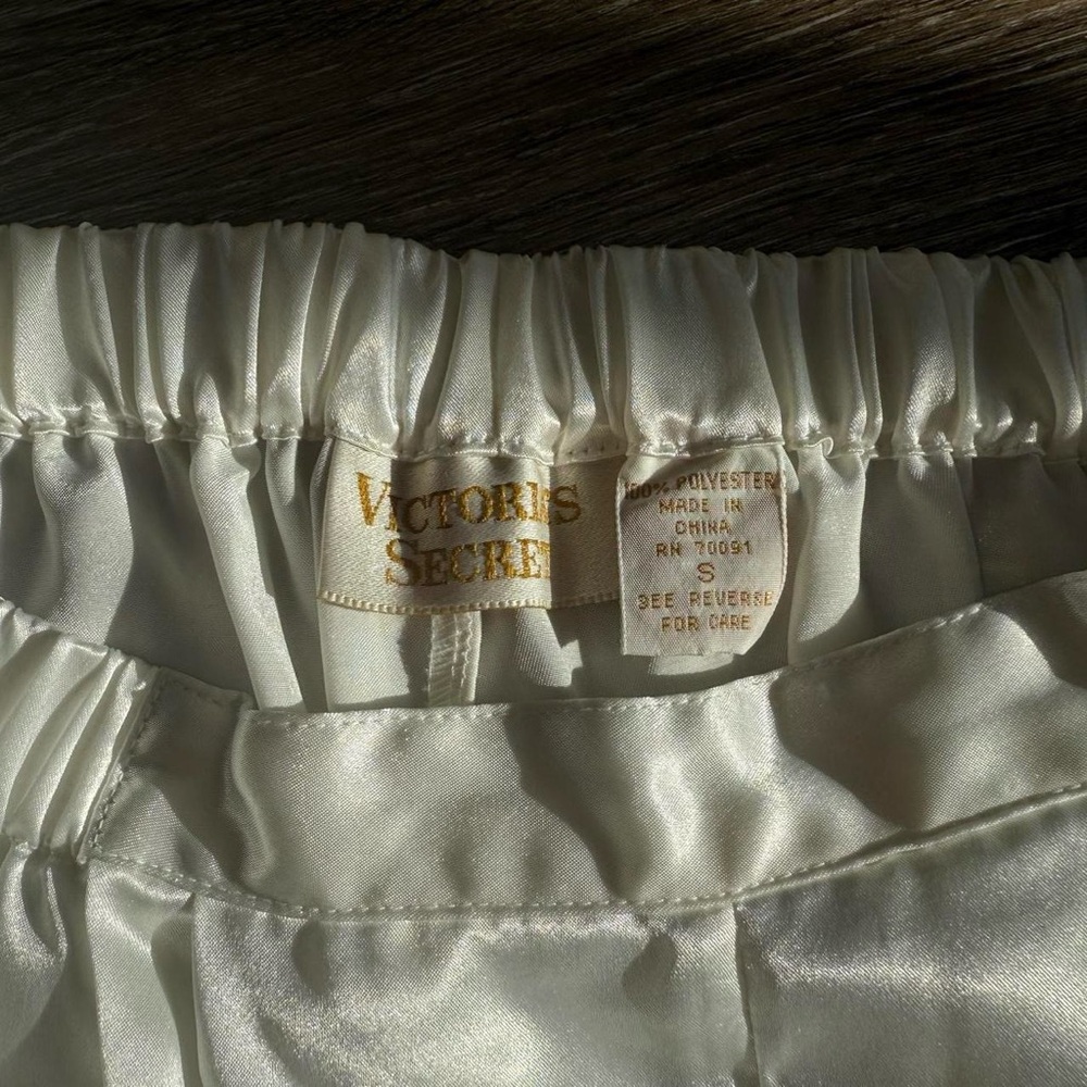 Victoria's Secret White Satin Shorts